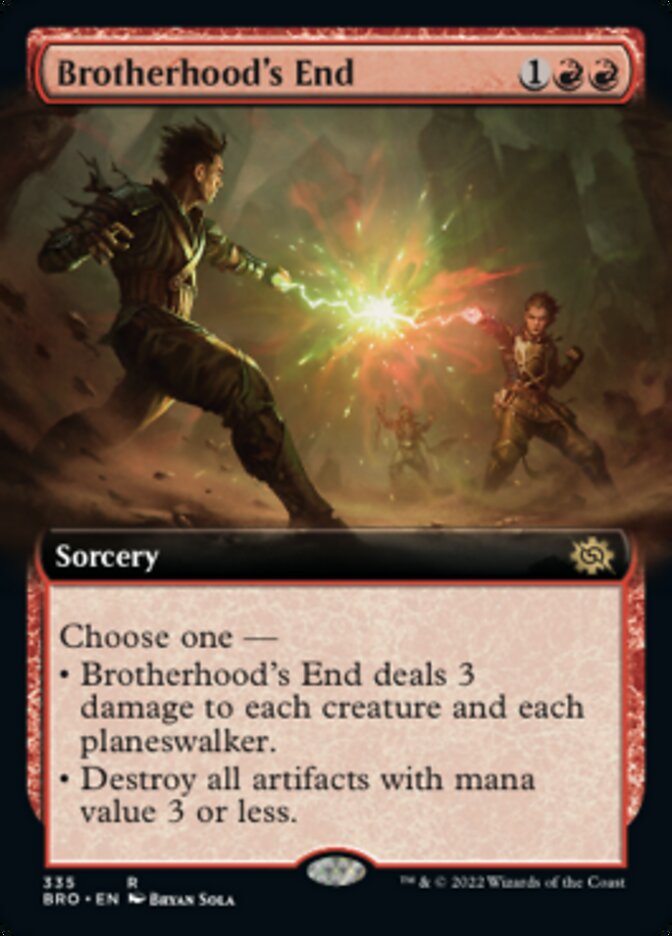 Brotherhood's End (Extended Art) [The Brothers' War] | Card Merchant Takapuna