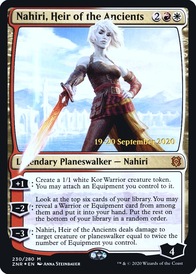 Nahiri, Heir of the Ancients [Zendikar Rising Prerelease Promos] | Card Merchant Takapuna