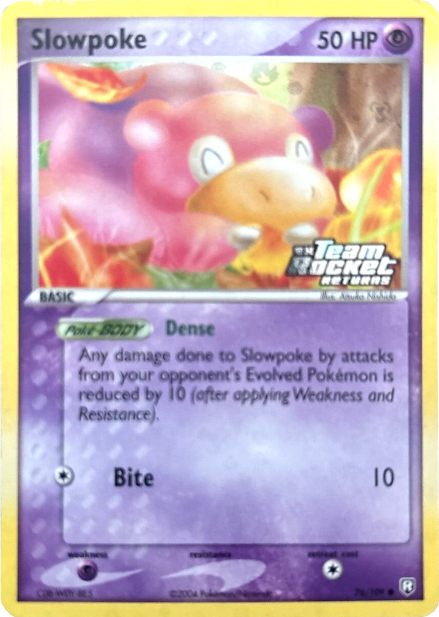 Slowpoke (76/109) (Stamped) [EX: Team Rocket Returns] | Card Merchant Takapuna