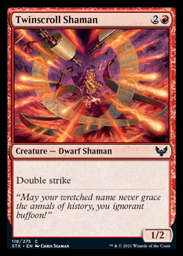 Twinscroll Shaman [Strixhaven: School of Mages] | Card Merchant Takapuna