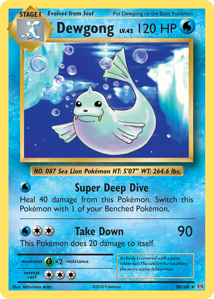 Dewgong (29/108) [XY: Evolutions] | Card Merchant Takapuna