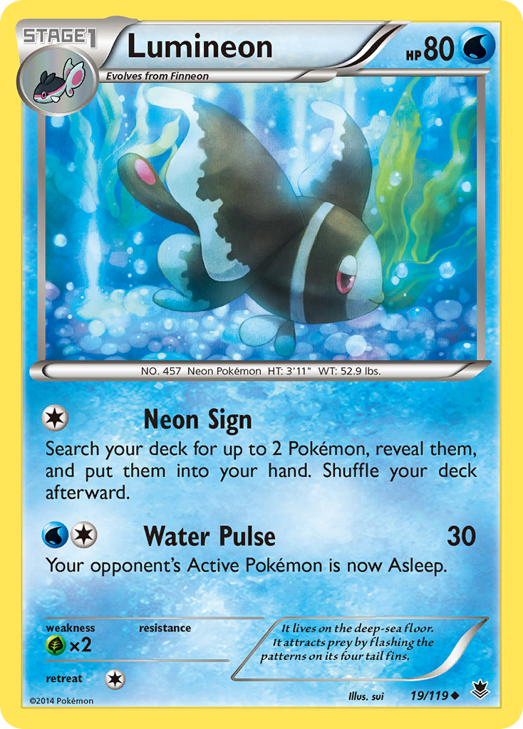 Lumineon (19/119) [XY: Phantom Forces] | Card Merchant Takapuna