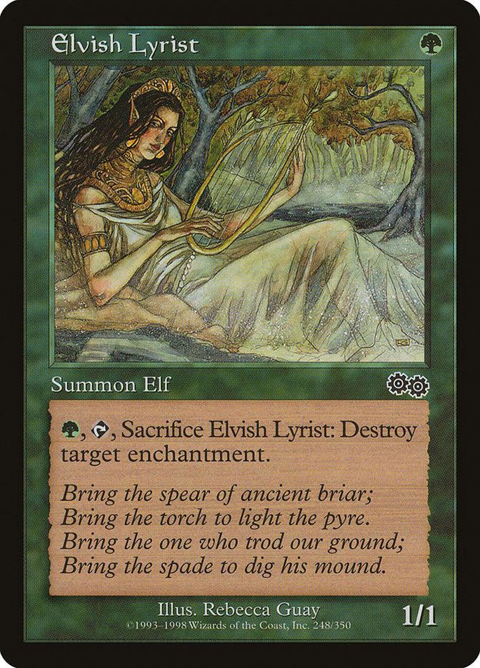 Elvish Lyrist [Urza's Saga] | Card Merchant Takapuna