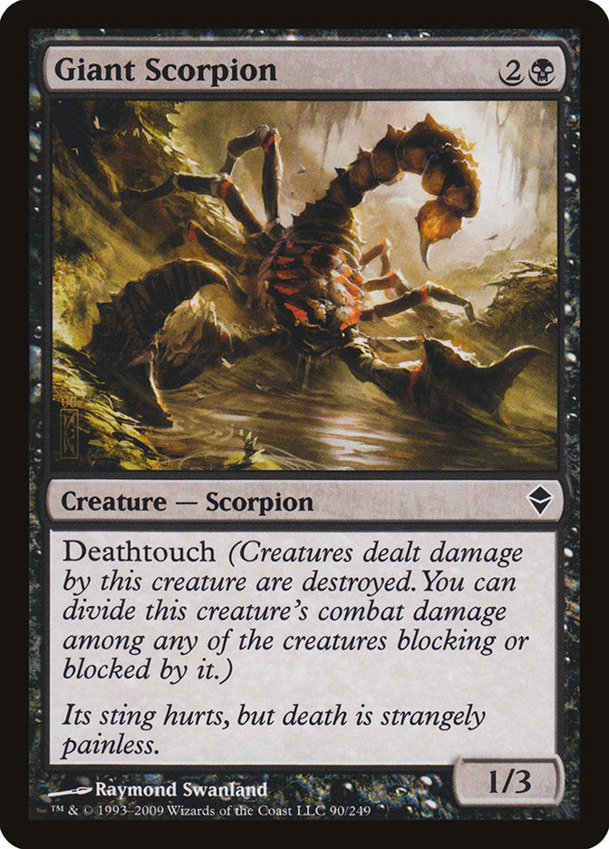 Giant Scorpion [Zendikar] | Card Merchant Takapuna