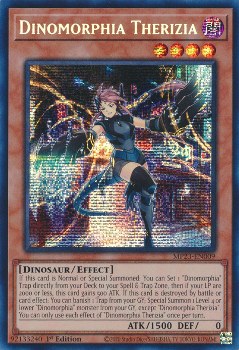 Dinomorphia Therizia [MP23-EN009] Prismatic Secret Rare | Card Merchant Takapuna