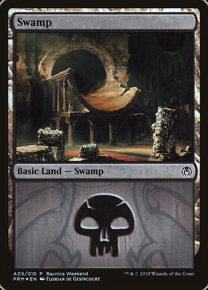 Swamp (A05) [Ravnica Allegiance Ravnica Weekend] | Card Merchant Takapuna