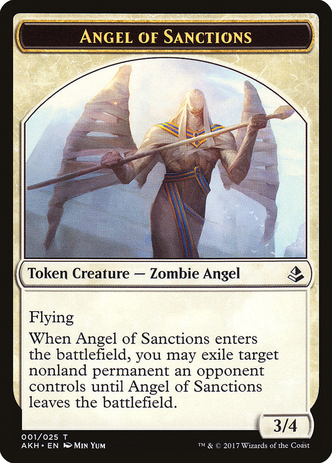 Angel of Sanctions Token [Amonkhet Tokens] | Card Merchant Takapuna