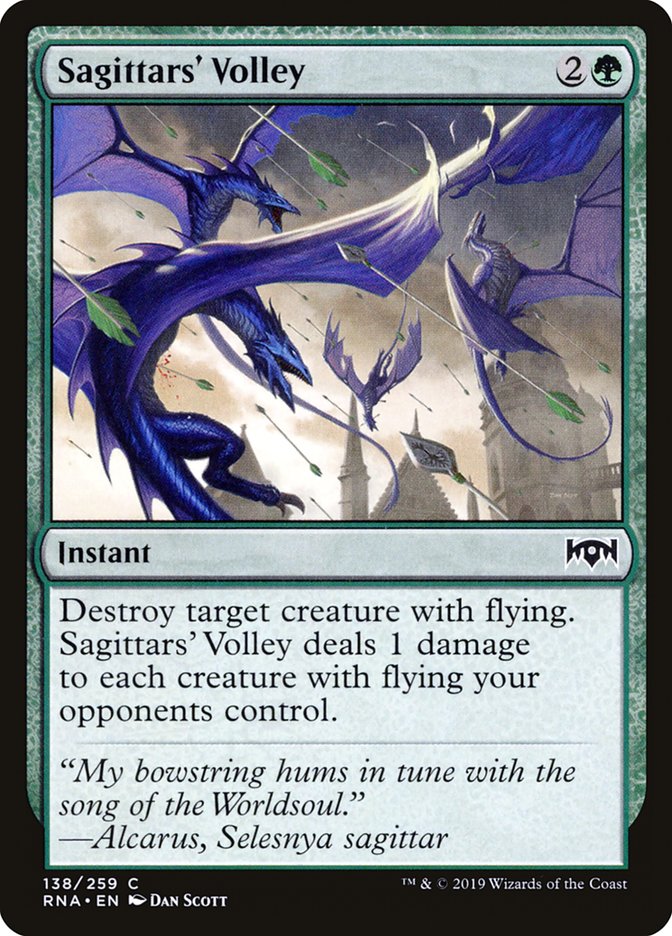 Sagittars' Volley [Ravnica Allegiance] | Card Merchant Takapuna