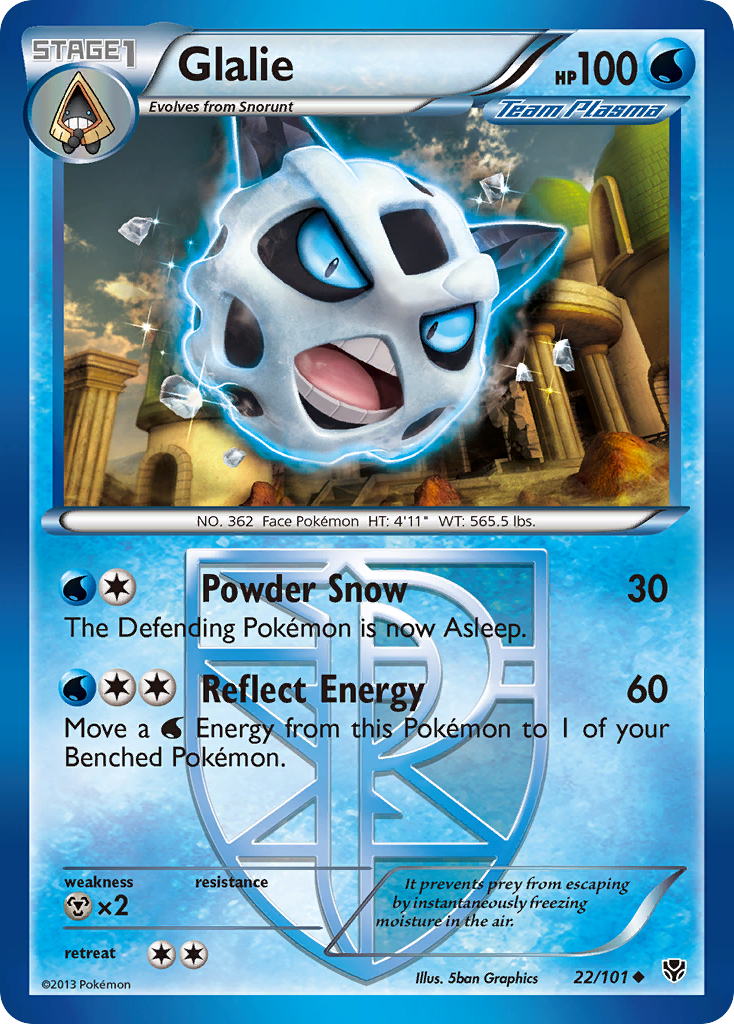 Glalie (22/101) [Black & White: Plasma Blast] | Card Merchant Takapuna