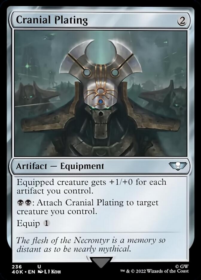 Cranial Plating (Surge Foil) [Warhammer 40,000] | Card Merchant Takapuna