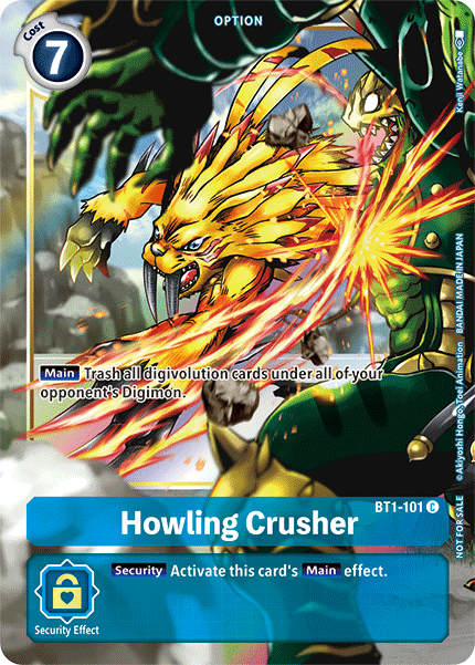 Howling Crusher [BT1-101] (Dash Pack) [Release Special Booster Ver.1.5 Promos] | Card Merchant Takapuna