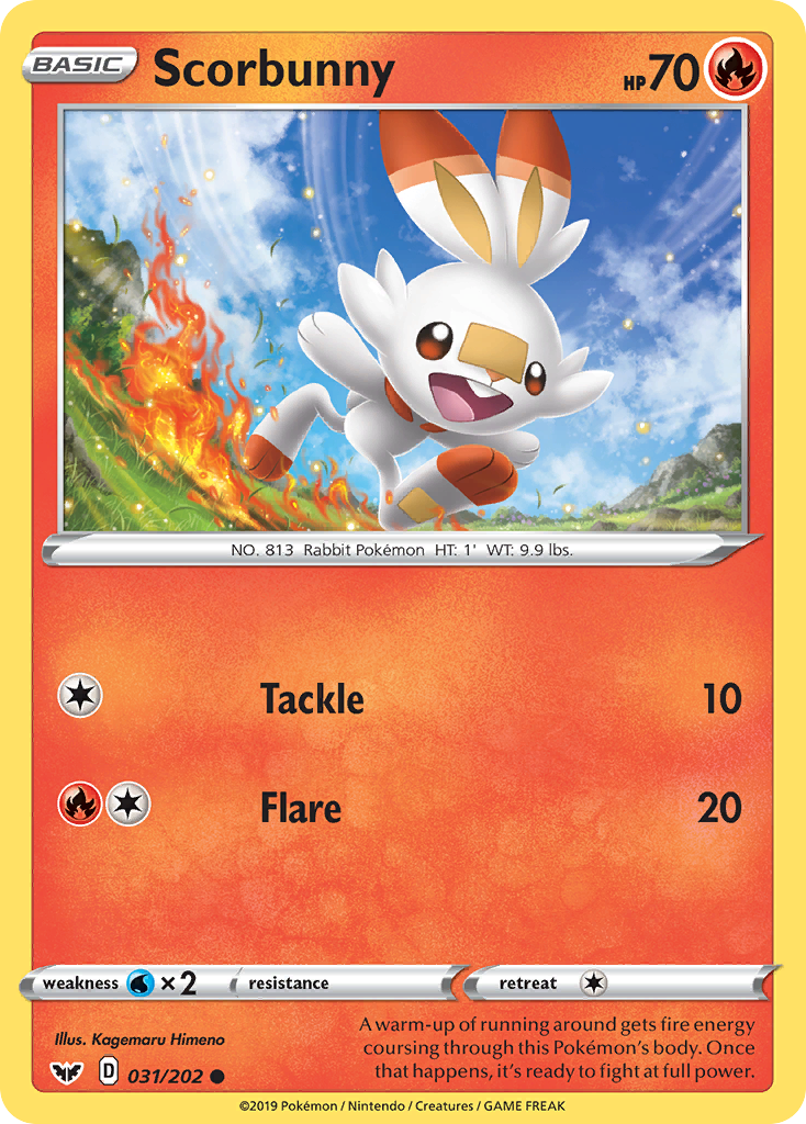 Scorbunny (031/202) [Sword & Shield: Base Set] | Card Merchant Takapuna