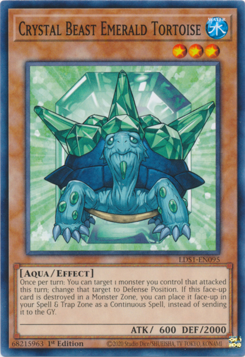 Crystal Beast Emerald Tortoise [LDS1-EN095] Common | Card Merchant Takapuna