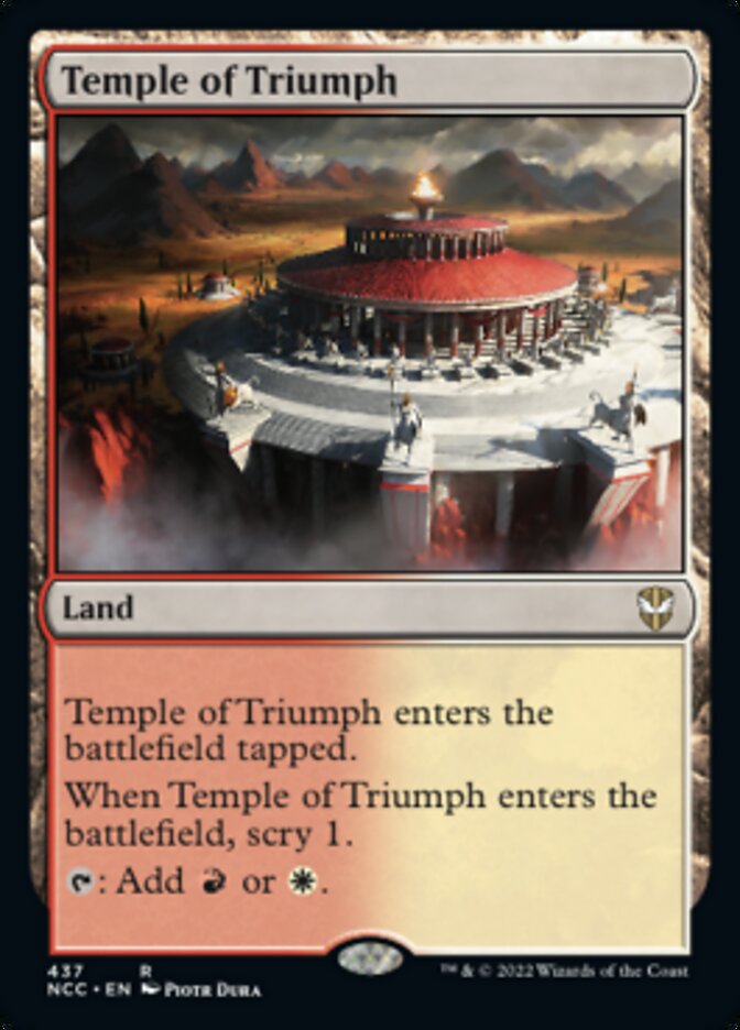 Temple of Triumph [Streets of New Capenna Commander] | Card Merchant Takapuna