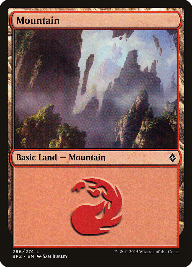 Mountain (266) [Battle for Zendikar] | Card Merchant Takapuna