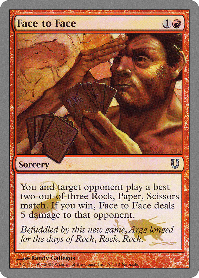 Face to Face [Unhinged] | Card Merchant Takapuna