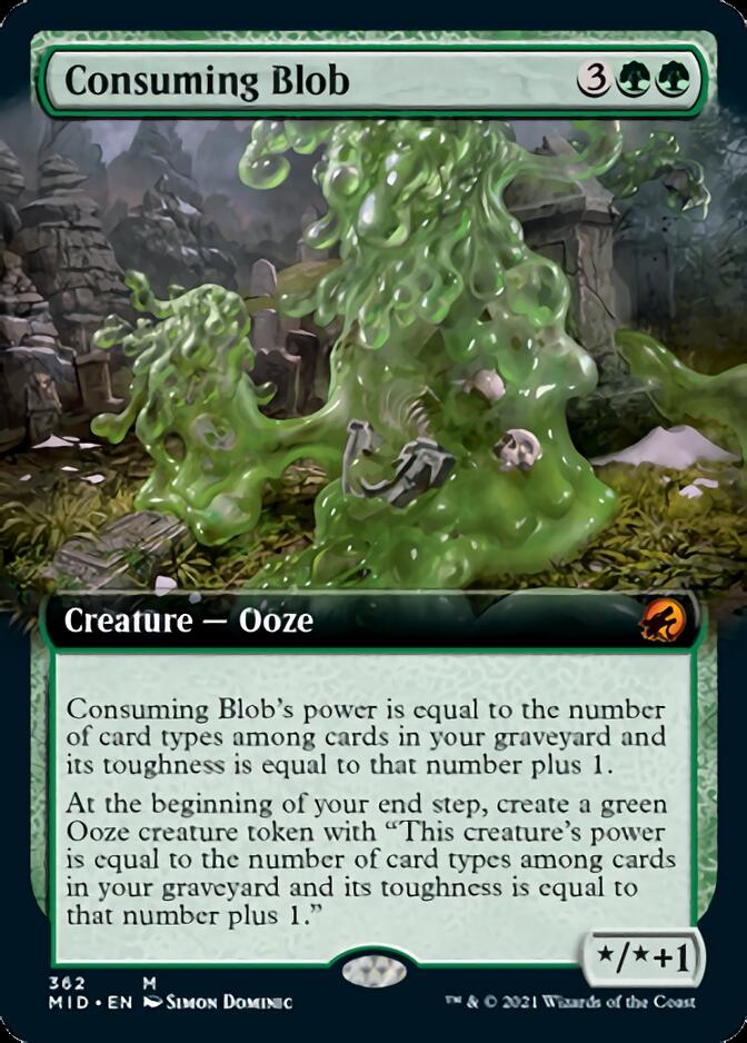 Consuming Blob (Extended Art) [Innistrad: Midnight Hunt] | Card Merchant Takapuna