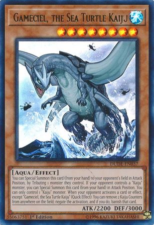 Gameciel, the Sea Turtle Kaiju [DUDE-EN037] Ultra Rare | Card Merchant Takapuna