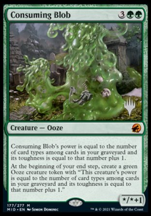 Consuming Blob (Promo Pack) [Innistrad: Midnight Hunt Promos] | Card Merchant Takapuna