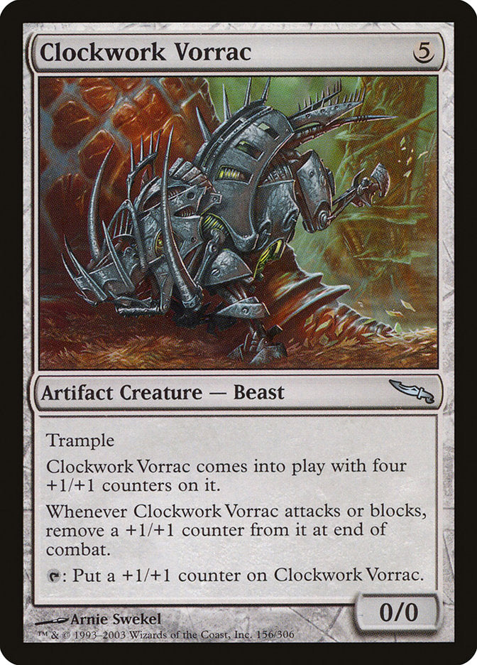 Clockwork Vorrac [Mirrodin] | Card Merchant Takapuna