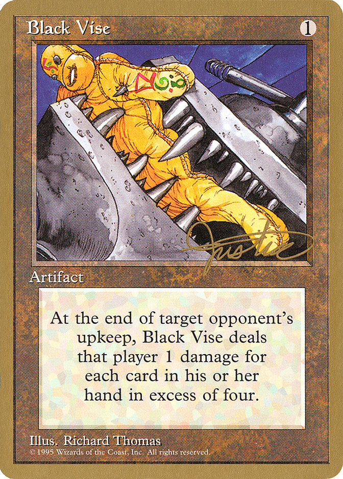 Black Vise (Mark Justice) [Pro Tour Collector Set] | Card Merchant Takapuna