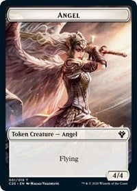 Angel // Elemental (010) Double-Sided Token [Commander 2020 Tokens] | Card Merchant Takapuna