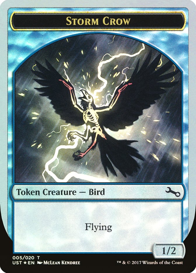 Storm Crow Token [Unstable Tokens] | Card Merchant Takapuna