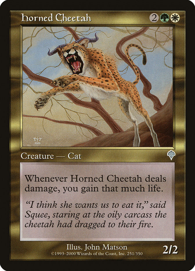 Horned Cheetah [Invasion] | Card Merchant Takapuna