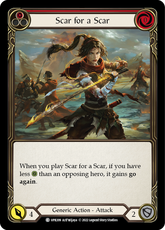 Scar for a Scar (Red) [UPR209] (Uprising) | Card Merchant Takapuna