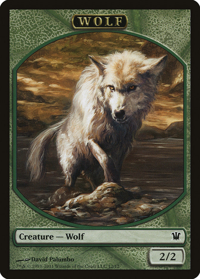 Wolf Token (12/12) [Innistrad Tokens] | Card Merchant Takapuna