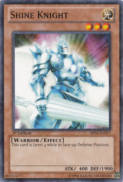 Shine Knight [BP01-EN217] Starfoil Rare | Card Merchant Takapuna