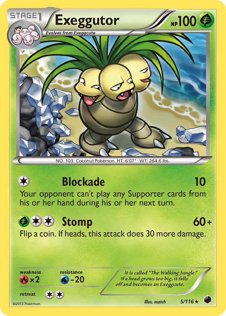 Exeggutor (5/116) [Black & White: Plasma Freeze] | Card Merchant Takapuna