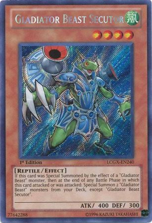 Gladiator Beast Secutor [LCGX-EN240] Secret Rare | Card Merchant Takapuna