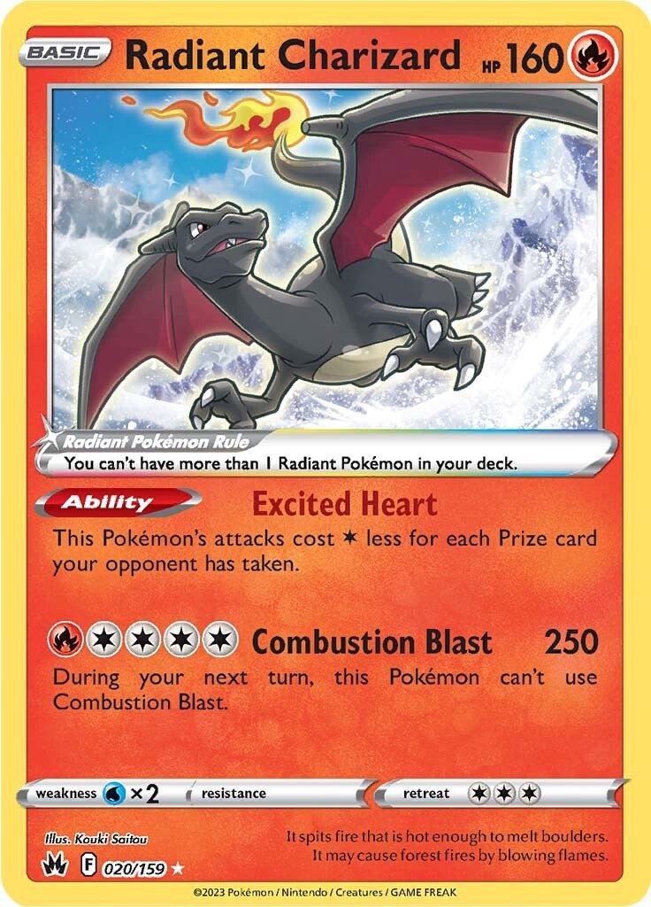 Radiant Charizard (020/159) [Sword & Shield: Crown Zenith] | Card Merchant Takapuna