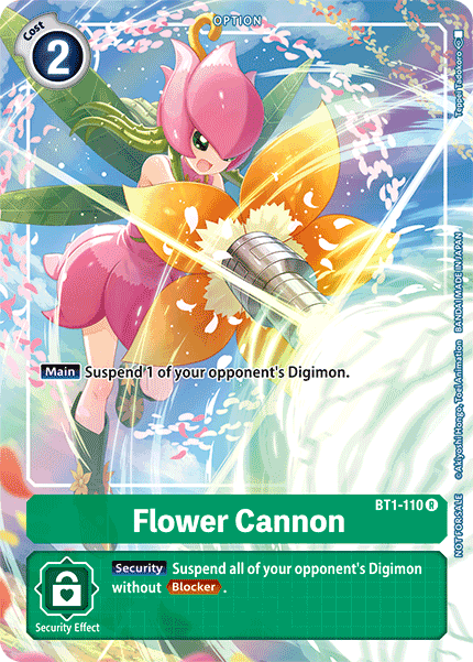 Flower Cannon [BT1-110] (Tamer's Evolution Box) [Release Special Booster Ver.1.0 Promos] | Card Merchant Takapuna