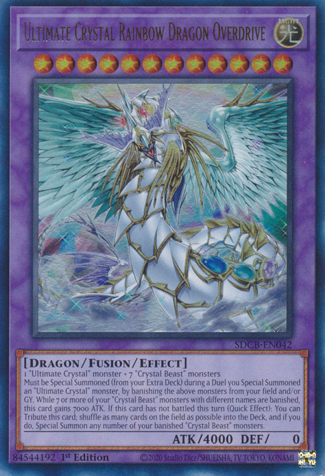 Ultimate Crystal Rainbow Dragon Overdrive [SDCB-EN042] Ultra Rare | Card Merchant Takapuna