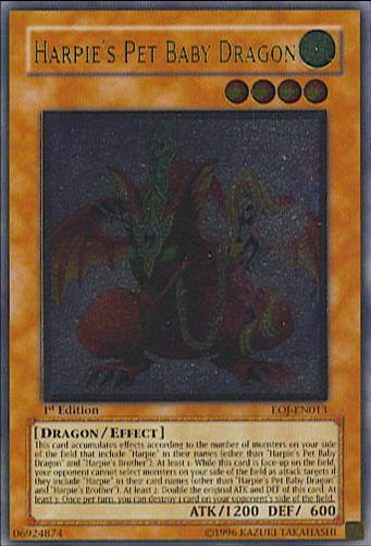 Harpie's Pet Baby Dragon [EOJ-EN013] Ultimate Rare | Card Merchant Takapuna