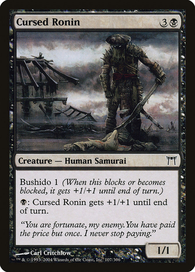 Cursed Ronin [Champions of Kamigawa] | Card Merchant Takapuna