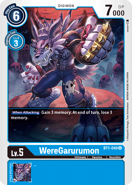 WereGarurumon [BT1-040] [Release Special Booster Ver.1.0] | Card Merchant Takapuna