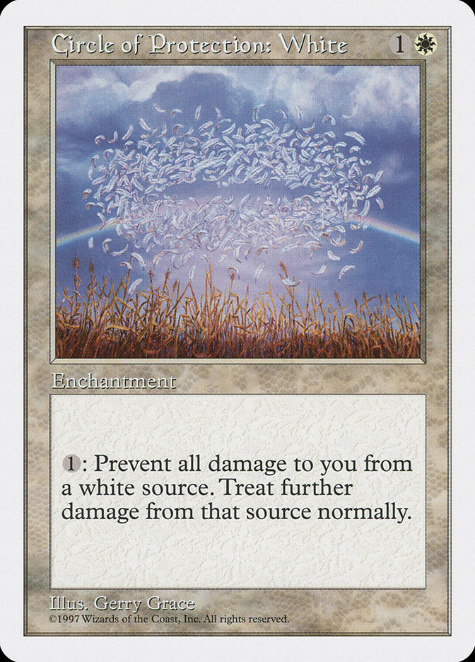 Circle of Protection: White [Fifth Edition] | Card Merchant Takapuna