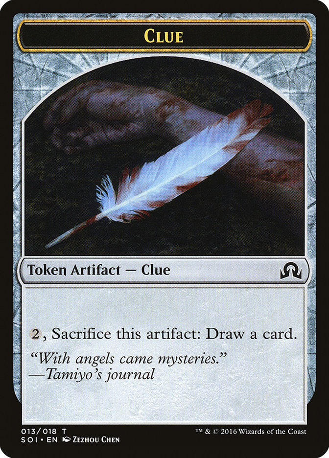 Clue Token (013/018) [Shadows over Innistrad Tokens] | Card Merchant Takapuna