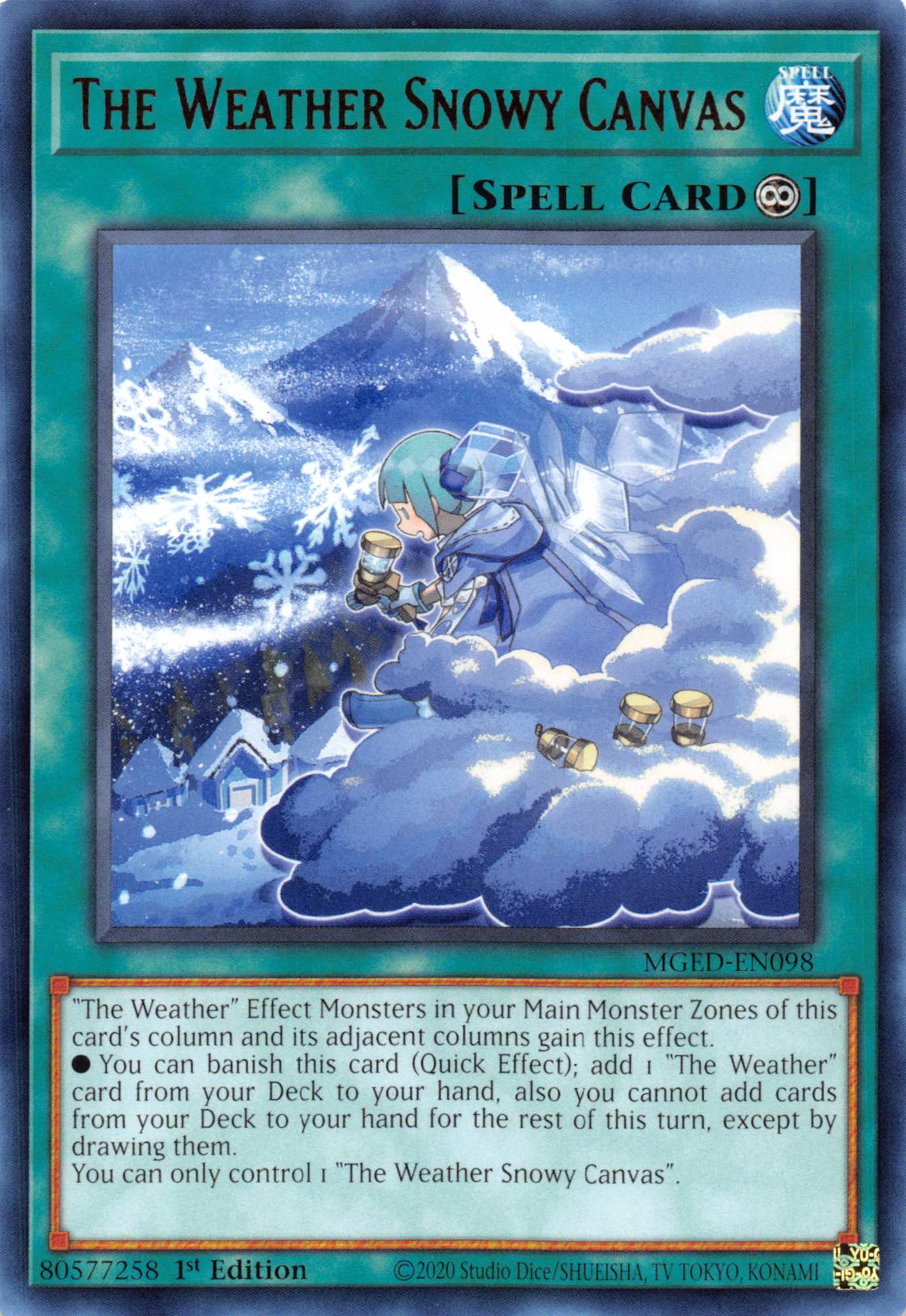 The Weather Snowy Canvas [MGED-EN098] Rare | Card Merchant Takapuna