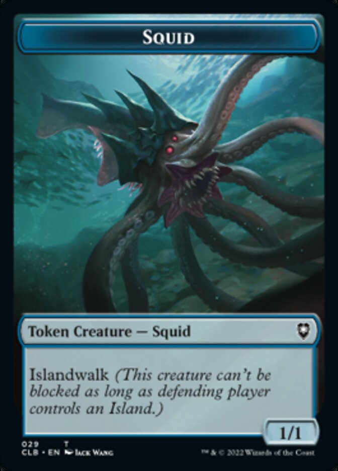 Squid // Copy Double-Sided Token [Commander Legends: Battle for Baldur's Gate Tokens] | Card Merchant Takapuna