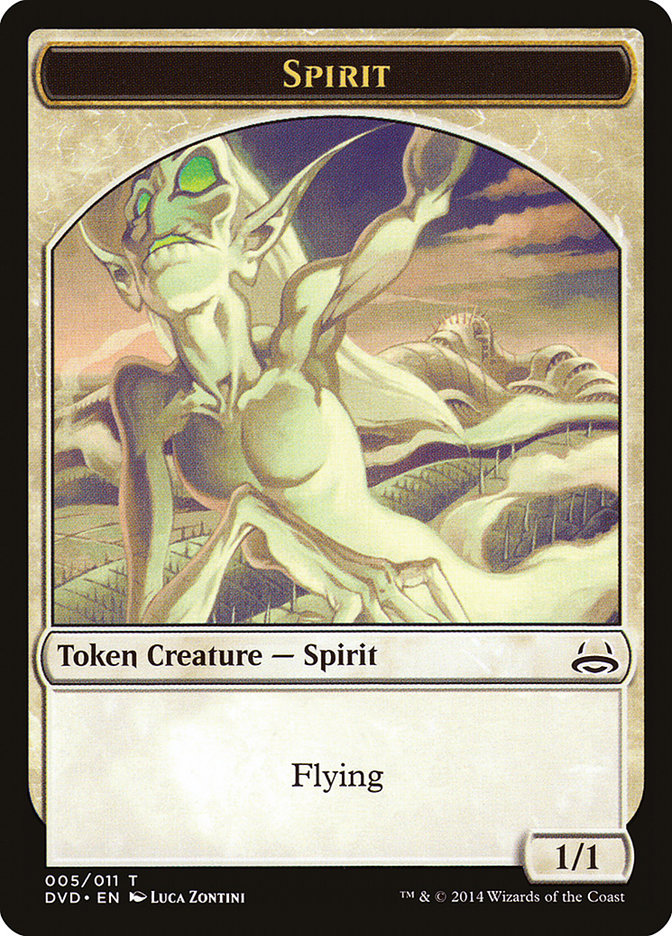 Spirit Token (Divine vs. Demonic) [Duel Decks Anthology Tokens] | Card Merchant Takapuna