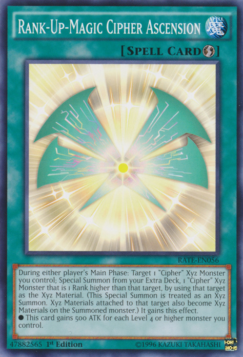 Rank-Up-Magic Cipher Ascension [RATE-EN056] Common | Card Merchant Takapuna