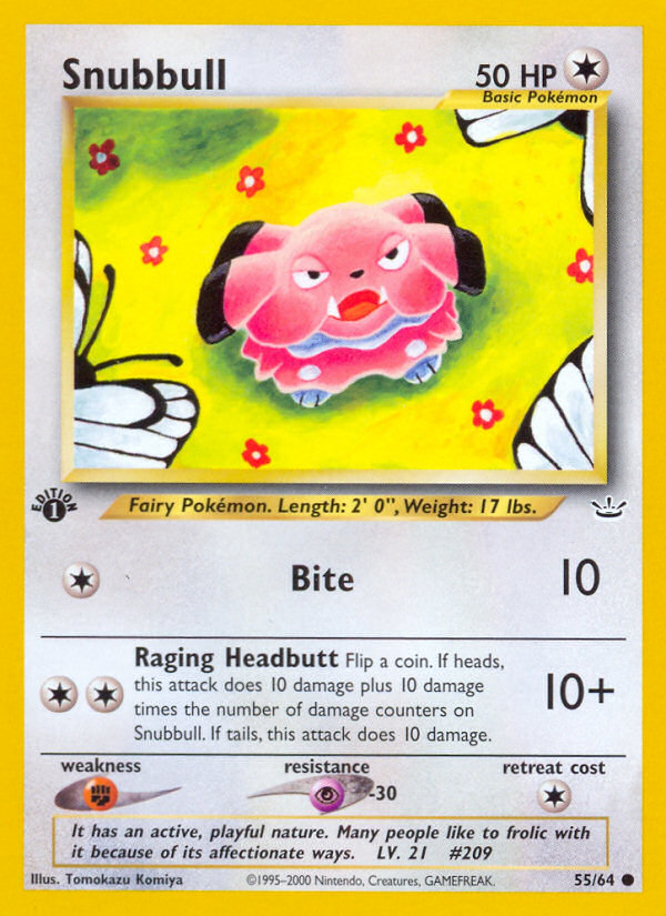 Snubbull (55/64) [Neo Revelation 1st Edition] | Card Merchant Takapuna