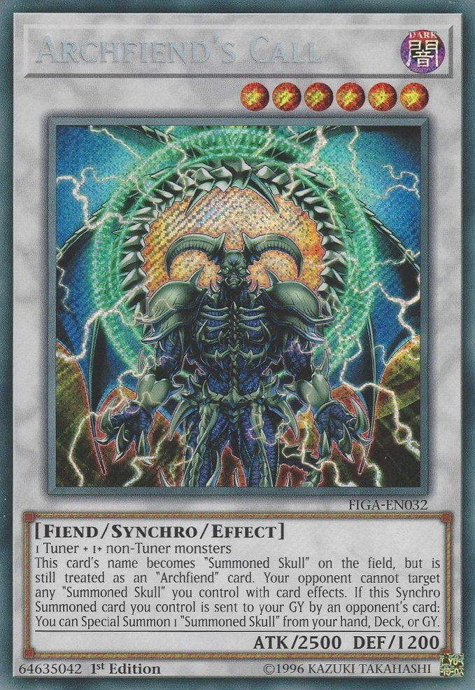 Archfiend's Call [FIGA-EN032] Secret Rare | Card Merchant Takapuna