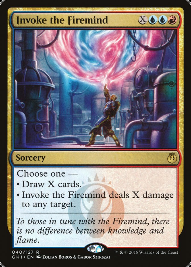 Invoke the Firemind [Guilds of Ravnica Guild Kit] | Card Merchant Takapuna