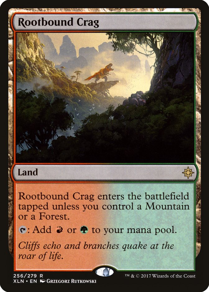 Rootbound Crag [Ixalan] | Card Merchant Takapuna