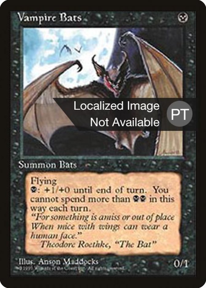 Vampire Bats [Fourth Edition (Foreign Black Border)] | Card Merchant Takapuna